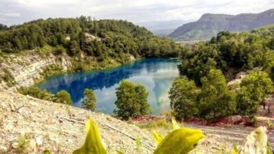 sejarah danau biru sawahlunto