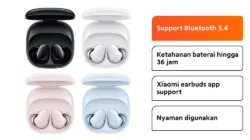 Xiaomi Redmi Buds 6 Play dengan desain ringan dan baterai 36 jam