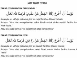 Niat Zakat Fitrah Lengkap dan Artinya